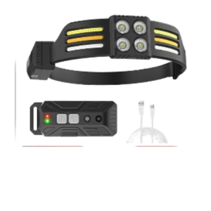 چراغ پیشانی شارژی LED مدل چهار چراغ 6 خط، یک ابزار روشنایی بسیار قدرتمند است که برای فعالیت‌های مختلفی همچون کوهنوردی، کمپینگ، و...طراحی شده است.