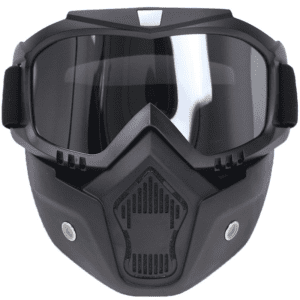 فیس گارد عینک دار، از یک صفحه مقاوم تشکیل شده و برای محافظت از صورت در برابر قطرات، ذرات، گرد و غبار، و مایعات طراحی شده است.