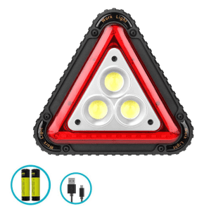 چراغ خطر مثلثی شارژی چندکاره مدل W842، یک ابزار کاربردی و ضروری برای رانندگی، کمپینگ و سایر فعالیت‌های بیرون از منزل است.