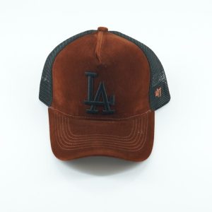 کلاه مخمل پشت تور طرح LA