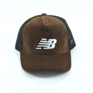 کلاه کپ مخمل پشت تور طرح NB