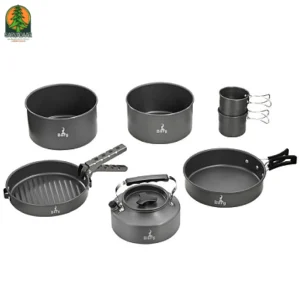 ست قابلمه و ماهیتابه کمپینگ برند berg