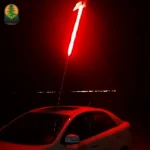 میل پرچم چراغ دار